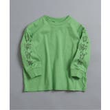 グリーン | WEB限定  袖イロイロプリントTシャツ | F.O.Online Store