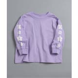 ラベンダー | WEB限定  袖イロイロプリントTシャツ | F.O.Online Store