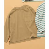 ベージュ | WEB限定 無地ボーダー長袖Tシャツ | F.O.Online Store