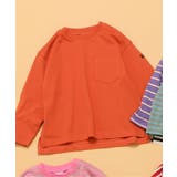 オレンジ | WEB限定 無地ボーダー長袖Tシャツ | F.O.Online Store