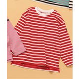 レッド | WEB限定 無地ボーダー長袖Tシャツ | F.O.Online Store