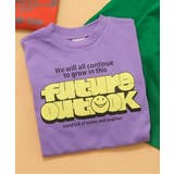 パープル | WEB限定 カラバリプリント長袖Tシャツ | F.O.Online Store