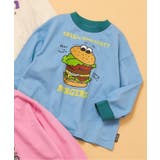 サックス | WEB限定 カラバリプリント長袖Tシャツ | F.O.Online Store