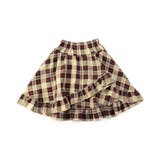 ベージュ | チェックアシメスカート | F.O.Online Store