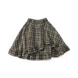 グリーン | チェックアシメスカート | F.O.Online Store