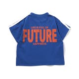 ブルー | WEB限定 袖ラインバックロゴTシャツ | F.O.Online Store