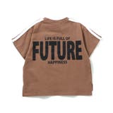 ブラウン | WEB限定 袖ラインバックロゴTシャツ | F.O.Online Store