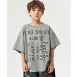 グレー | WEB限定  KUDOZ.B ステンシルプリント風Tシャツ | F.O.Online Store