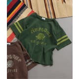 カーキ | フットボール製品染め5分袖Tシャツ | F.O.Online Store
