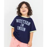 ネイビーブルー | 【リンク】リンガー配色3柄ロゴTシャツ | F.O.Online Store