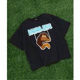 ブラック | 【リンク】アニマルサガラワッペンTシャツ | F.O.Online Store