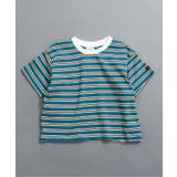 ターコイズブルー | 【WEB限定】ボーダー&無地ベーシック半袖Tシャツ | F.O.Online Store