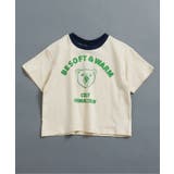 キナリ | WEB限定  リンガー配色アニマルカレッジTシャツ | F.O.Online Store