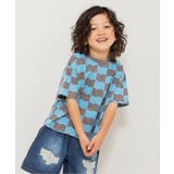 サックス | WEB限定  レトロ総柄Tシャツ | F.O.Online Store