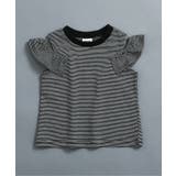 ブラック | WEB限定 オープンショルダーフリルTシャツ | F.O.Online Store