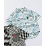 サックス | バンドカラー先染めシャツ | F.O.Online Store