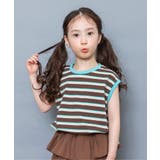 ブラウン | WEB限定 レトロ総柄&ボーダータンクトップ | F.O.Online Store