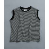チャコール | WEB限定 レトロ総柄&ボーダータンクトップ | F.O.Online Store
