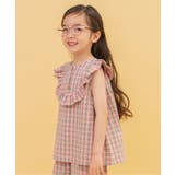 ピンク | WEB限定 チェックフリルチュニック | F.O.Online Store