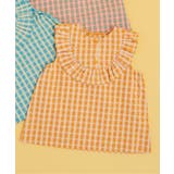 イエロー | WEB限定 チェックフリルチュニック | F.O.Online Store
