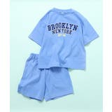 サックス | WEB限定  ゆるカレッジワイドシルエットセットアップ | F.O.Online Store