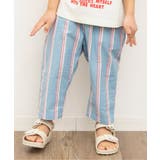 ブルー | 先染めストライプパンツ 8分丈 | F.O.Online Store
