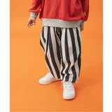 ストライプ柄 | ワイドタックパンツ 10分丈 | F.O.Online Store