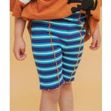 パープル | I'm Jelly メロウリブボーダーサイクルパンツ | F.O.Online Store
