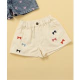 ホワイト | 刺繍デニムショートパンツ | F.O.Online Store