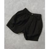 ブラック | ツータックハーフパンツ 5分丈 | F.O.Online Store
