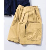 キャメル | ワイドポケットハーフパンツ  6分丈 | F.O.Online Store
