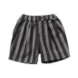 ブラック | WEB限定 ストライプデニムハーフパンツ | F.O.Online Store