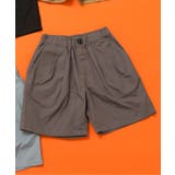 グレー | WEB限定 タックハーフパンツ 5分丈 | F.O.Online Store
