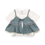 ブルー | 【リンク】デニムキャミ２プリントシャツ | F.O.Online Store