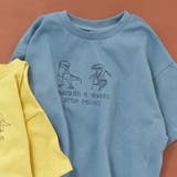 ブルー | 恐竜VS刺繍Tシャツ | F.O.Online Store