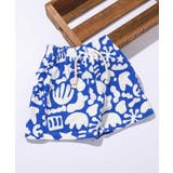 ブルー | イロイロ柄ハーフパンツ  4分丈 | F.O.Online Store