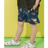 ネイビーブルー | 水陸両用総柄アクティブパンツ_UVカット_撥水加工 4分丈 | F.O.Online Store