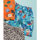 ターコイズブルー | 水陸両用総柄アクティブパンツ_UVカット_撥水加工 4分丈 | F.O.Online Store
