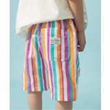 ストライプ柄 | サマーエール 総柄プリペラパンツ 5分丈 | F.O.Online Store