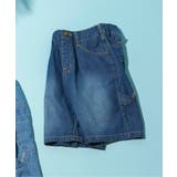 ブルー | 【ジュニア対応】サマーエール デニムパンツ 6分丈 | F.O.Online Store