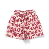 レッド | 【サマーエール】ガラガラハーフパンツ  5分丈 | F.O.Online Store