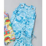 ブルー | 【トロピカルベイビー】総柄タンクロンパス | F.O.Online Store