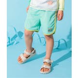 エメラルドグリーン | パイピングビーチショーツ 4分丈 | F.O.Online Store