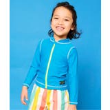 ターコイズブルー | 前開き長袖ラッシュガード_UVカット | F.O.Online Store