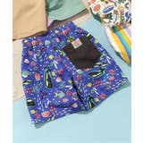ブルー | 【UVカット】無地・総柄わくわくビーチショーツ | F.O.Online Store
