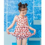 ピンク | 【UVカット】総柄メロウフリルワンピース水着 | F.O.Online Store