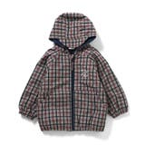 ネイビーブルー | チェック柄ライトキルトジャケット | F.O.Online Store