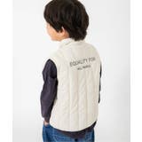 アイボリー | ストライプキルティングベスト | F.O.Online Store