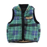 グリーン | WEB限定 総柄リバーシブルボアベスト | F.O.Online Store