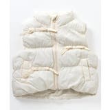 オフホワイト | シャーリングリボン中綿ベスト | F.O.Online Store